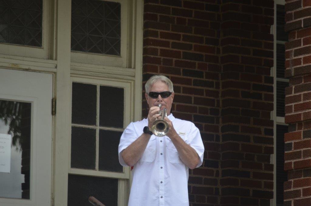 David Hartley played Taps at the end of the Memorial Day activities.